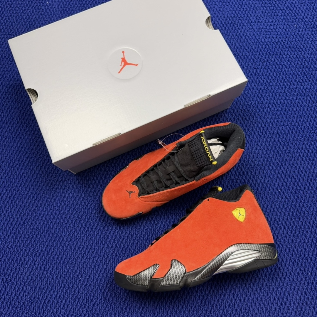 【DG2.0】aj14红色法拉利 Air Jordan 14 原厂皮料 原厂碳版 原厂配套刀磨 打造ZP
