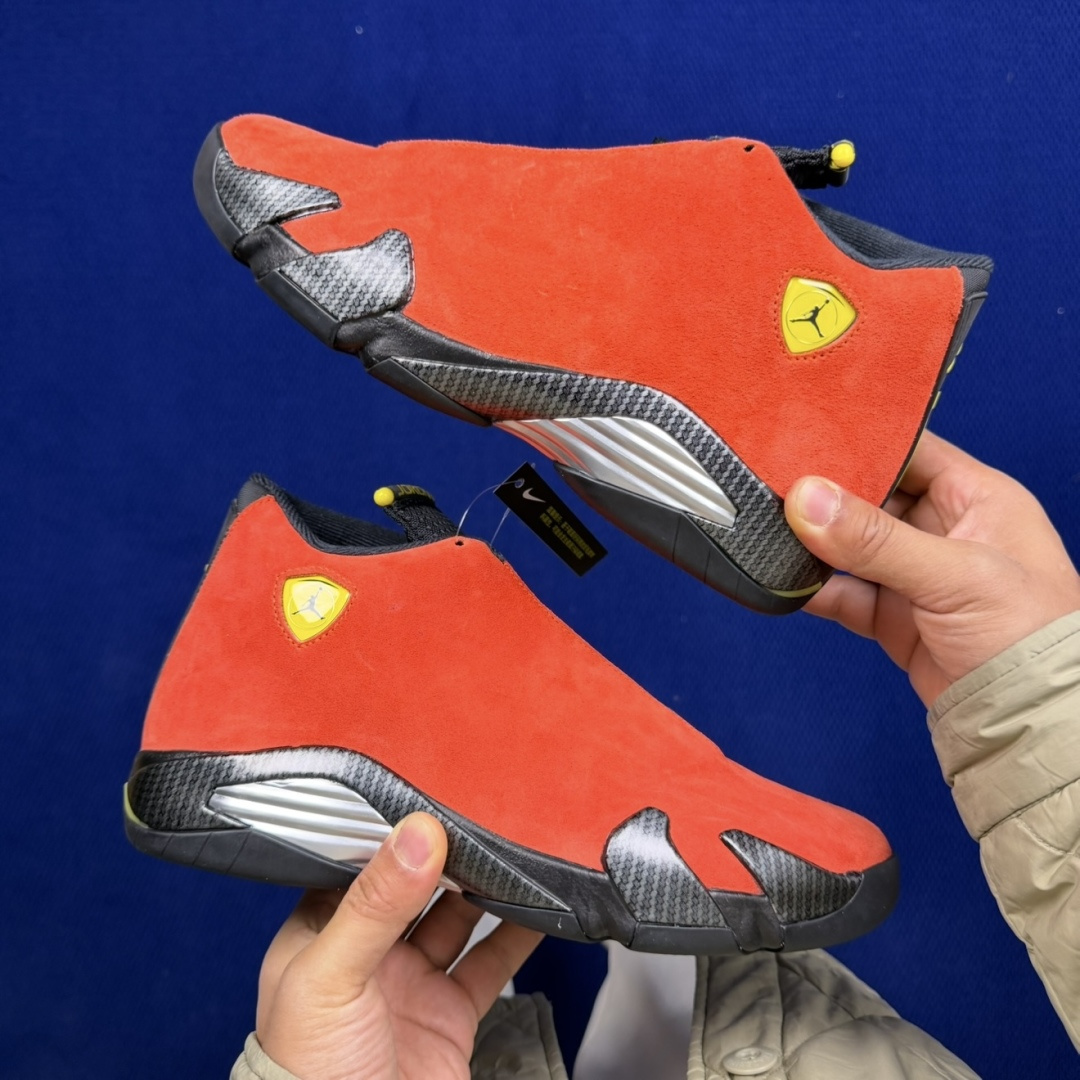 【DG2.0】aj14红色法拉利 Air Jordan 14 原厂皮料 原厂碳版 原厂配套刀磨 打造ZP