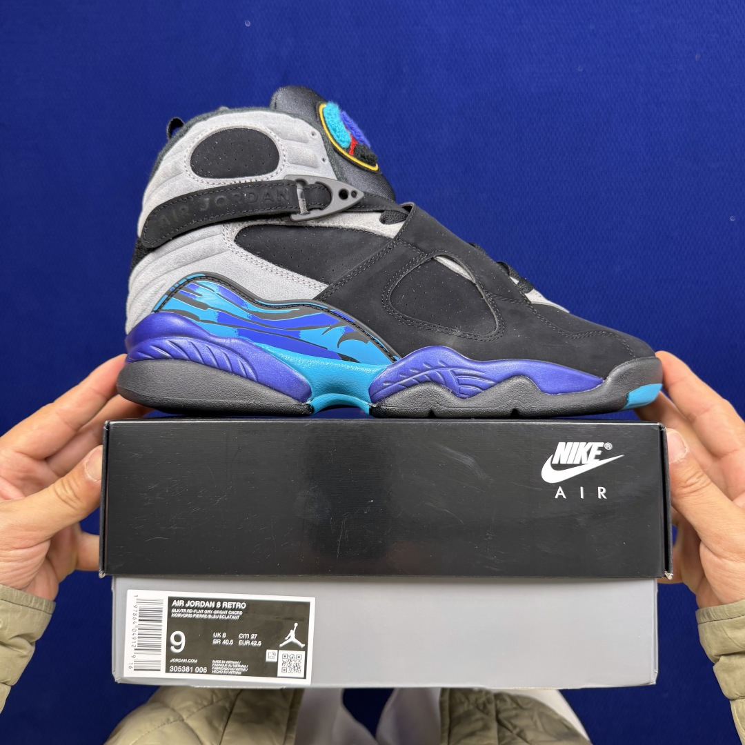 【DG2.0】aj8黑蓝2025年版 Air Jordan 8原厂皮料原厂配套刀磨 打造ZP级品质 高端