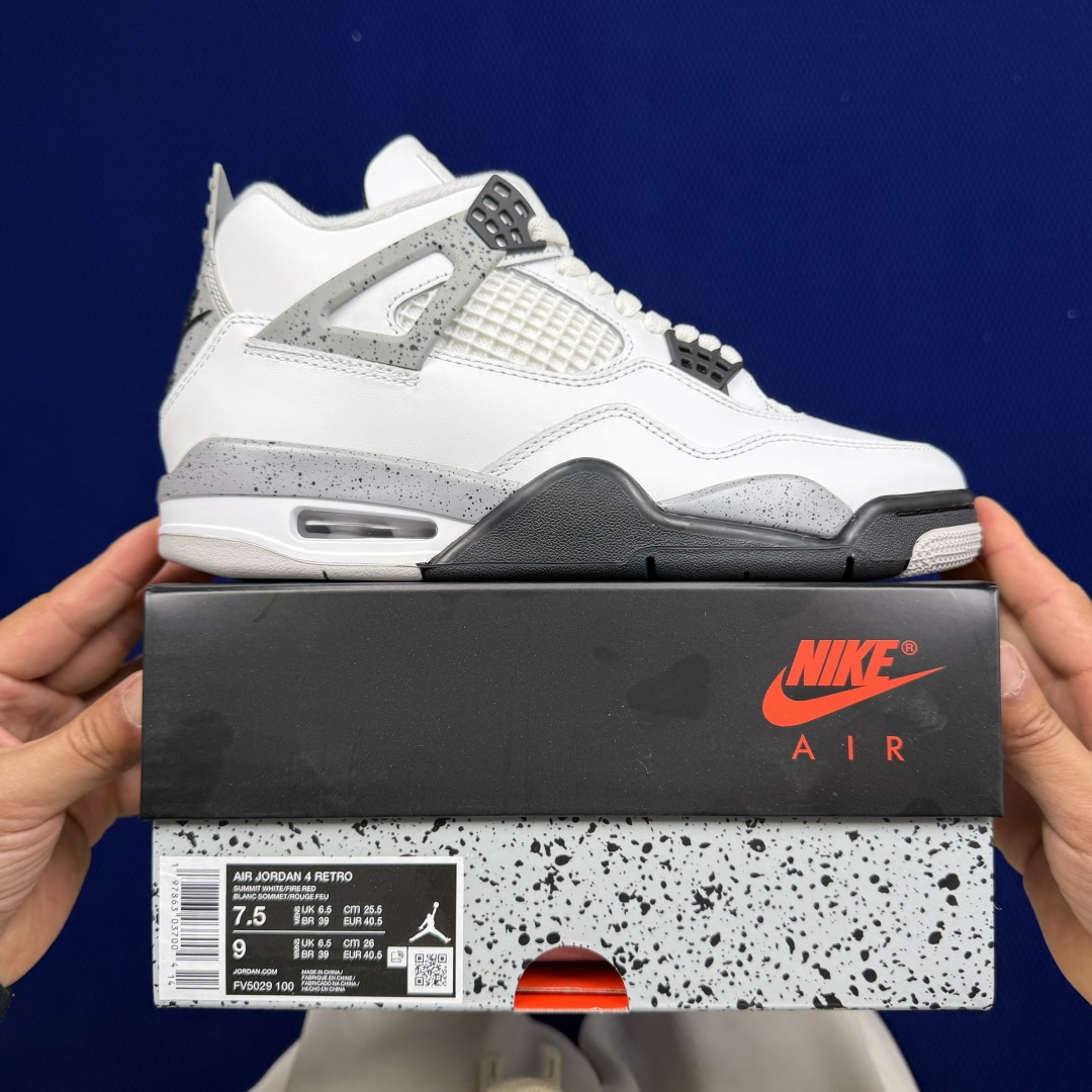 【DG2.0】aj4白水泥2025复刻版 Air Jordan 4 Retro 