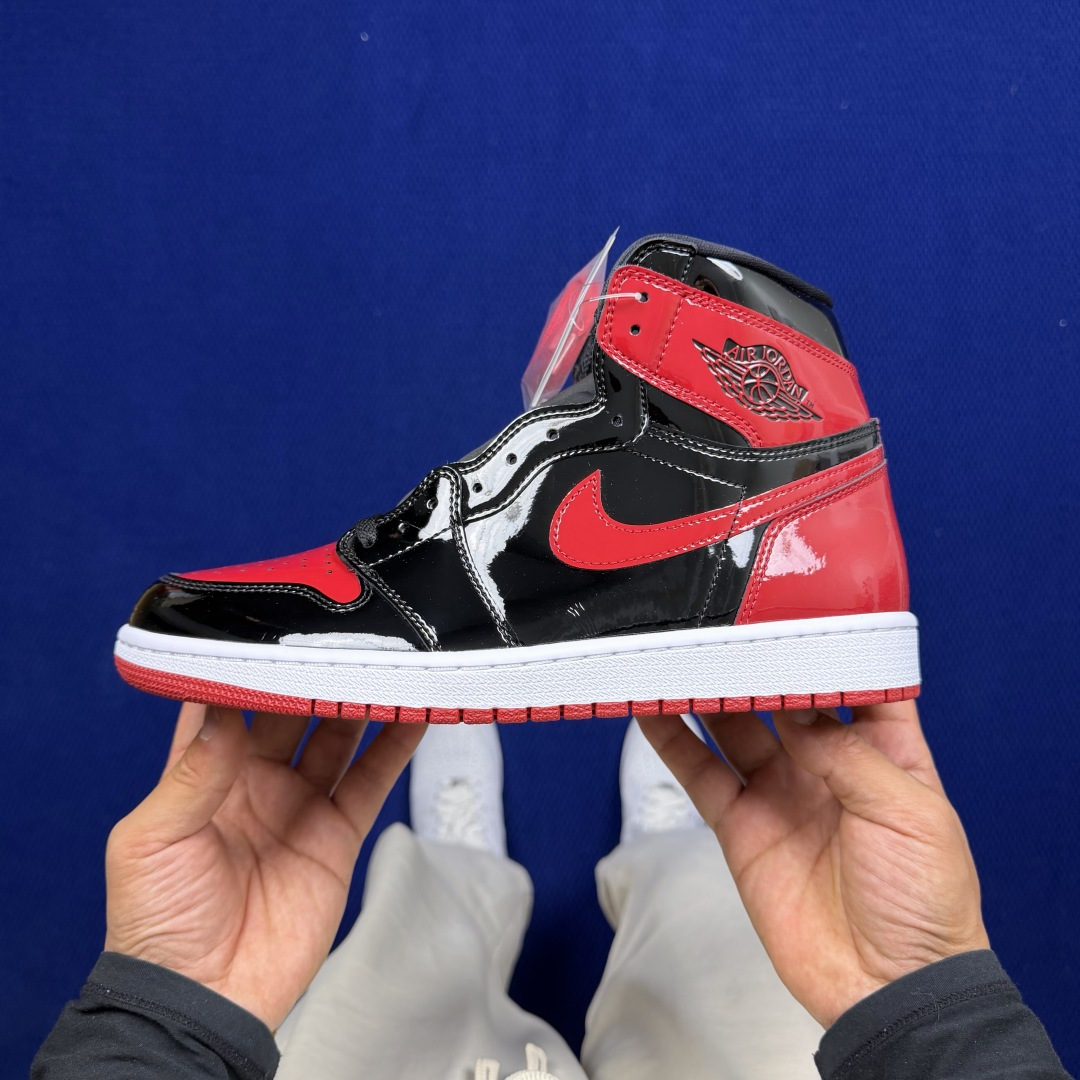 【DG2.0】aj1高帮漆皮禁穿 Air Jordan 1 retro high og patent b