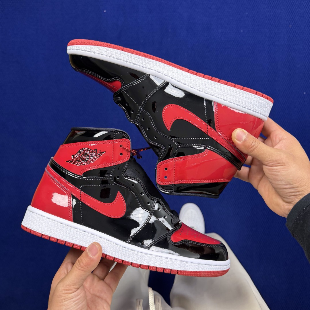 【DG2.0】aj1高帮漆皮禁穿 Air Jordan 1 retro high og patent b