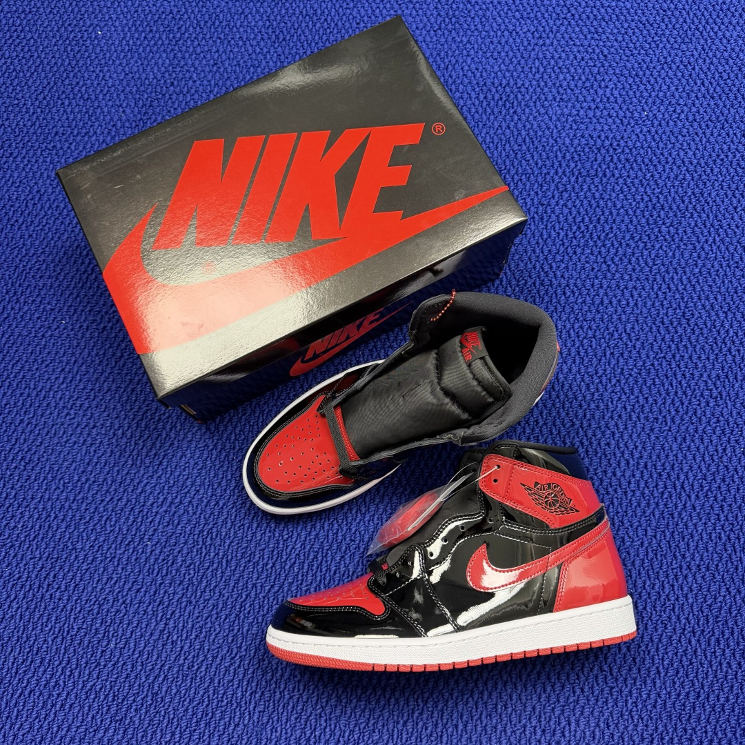 【DG2.0】aj1高帮漆皮禁穿 Air Jordan 1 retro high og patent b