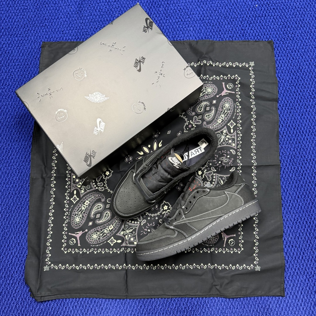 【DG2.0】aj1倒钩低帮黑武士 Travis Scott x Air Jordan 1 Low Re