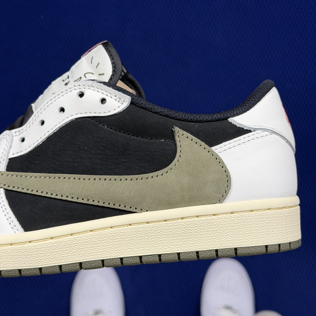 【DG2.0】aj1倒钩低帮黑绿橄榄🫒 Travis Scott x Jordan Air Jordan