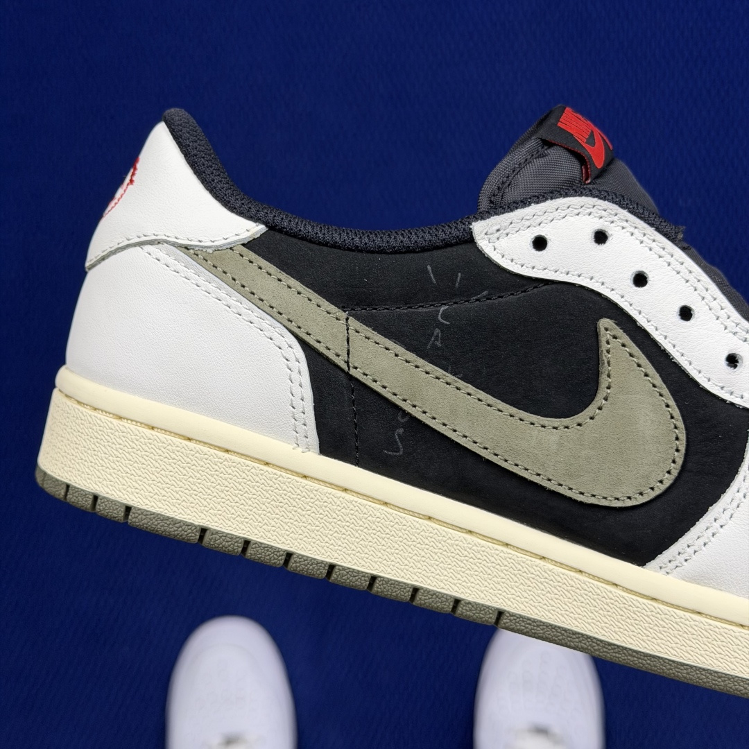 【DG2.0】aj1倒钩低帮黑绿橄榄🫒 Travis Scott x Jordan Air Jordan