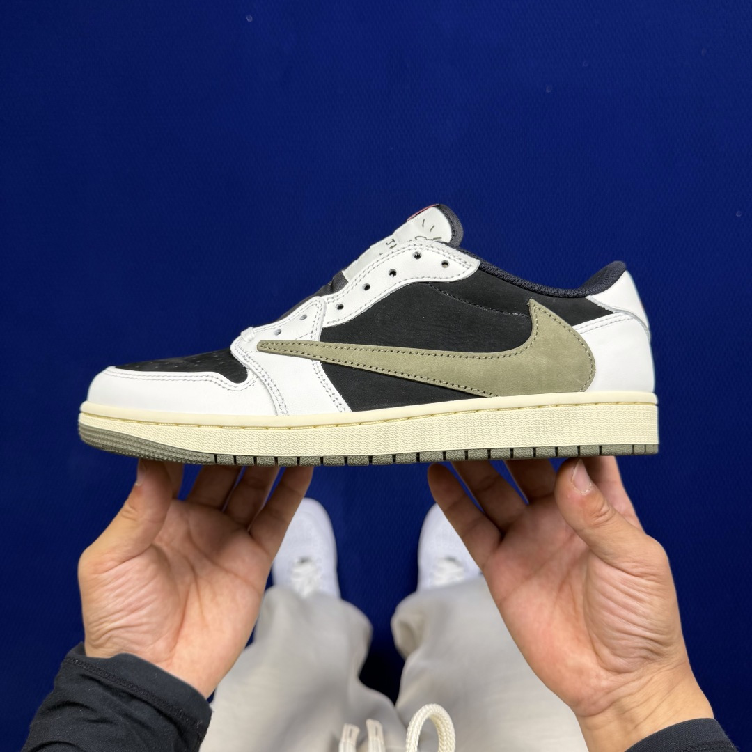 【DG2.0】aj1倒钩低帮黑绿橄榄🫒 Travis Scott x Jordan Air Jordan