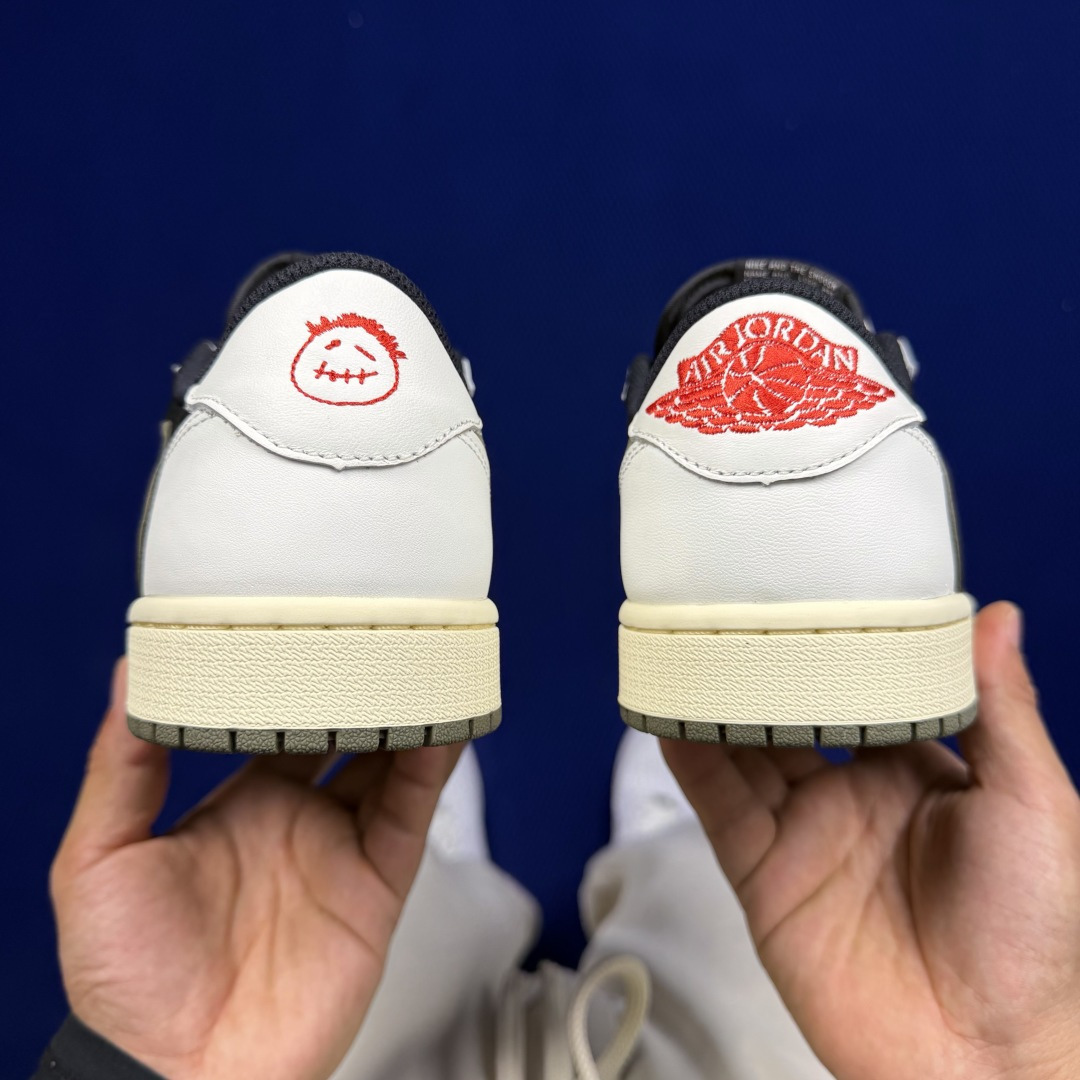 【DG2.0】aj1倒钩低帮黑绿橄榄🫒 Travis Scott x Jordan Air Jordan