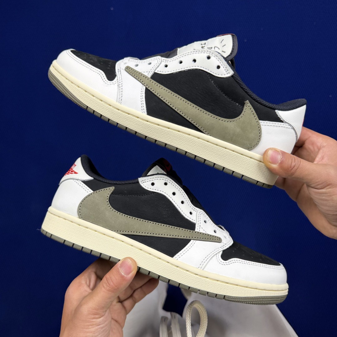 【DG2.0】aj1倒钩低帮黑绿橄榄🫒 Travis Scott x Jordan Air Jordan