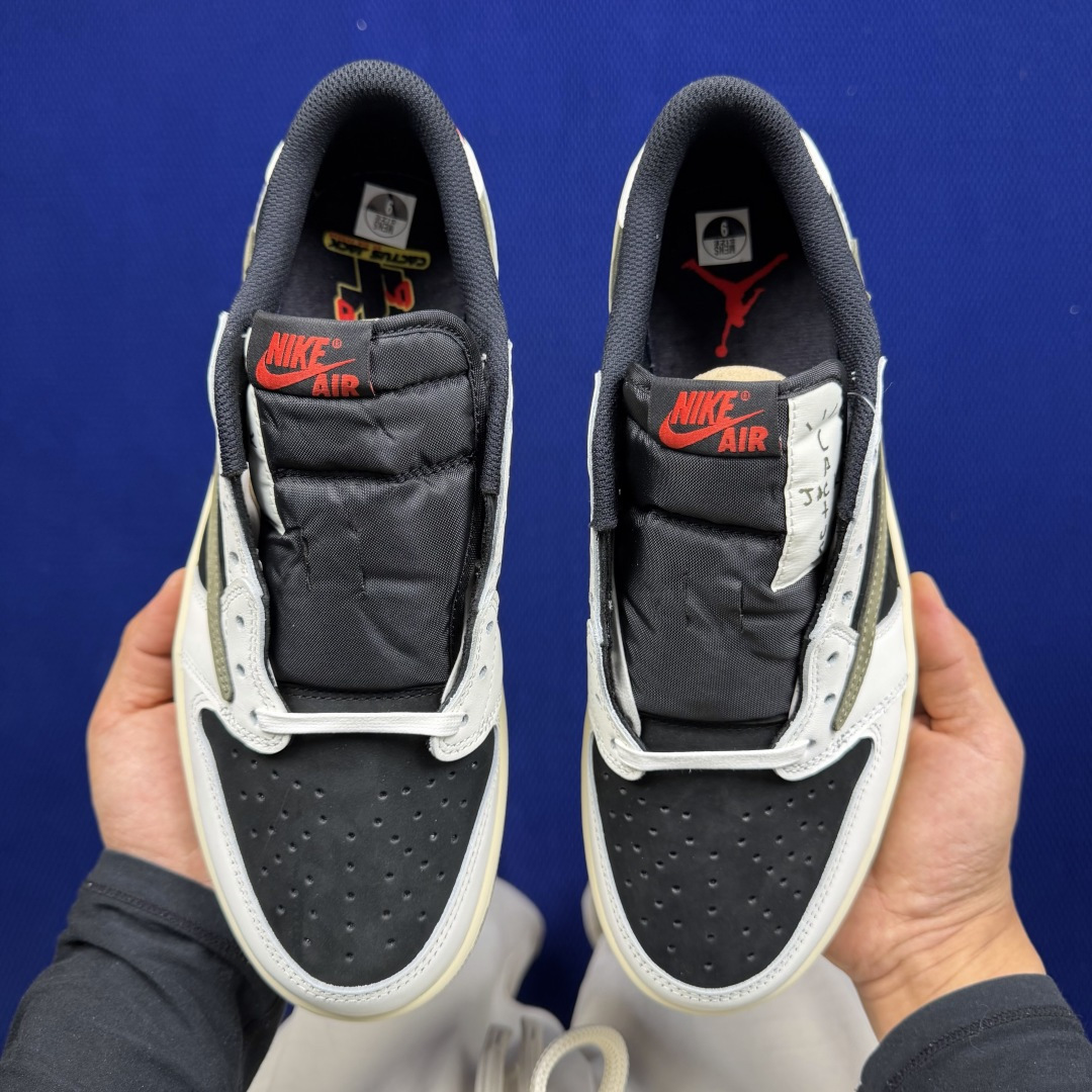 【DG2.0】aj1倒钩低帮黑绿橄榄🫒 Travis Scott x Jordan Air Jordan