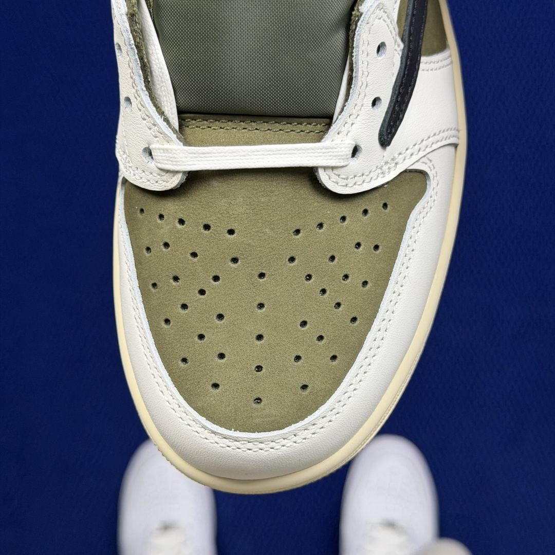 【DG2.0】aj1倒钩低帮米绿 Jordan × Travis Scott Air Jordan 1 