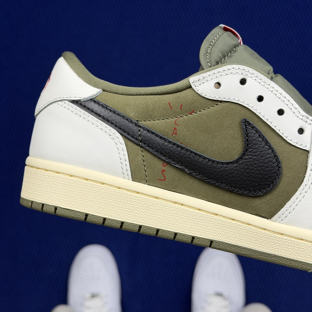 【DG2.0】aj1倒钩低帮米绿 Jordan × Travis Scott Air Jordan 1 