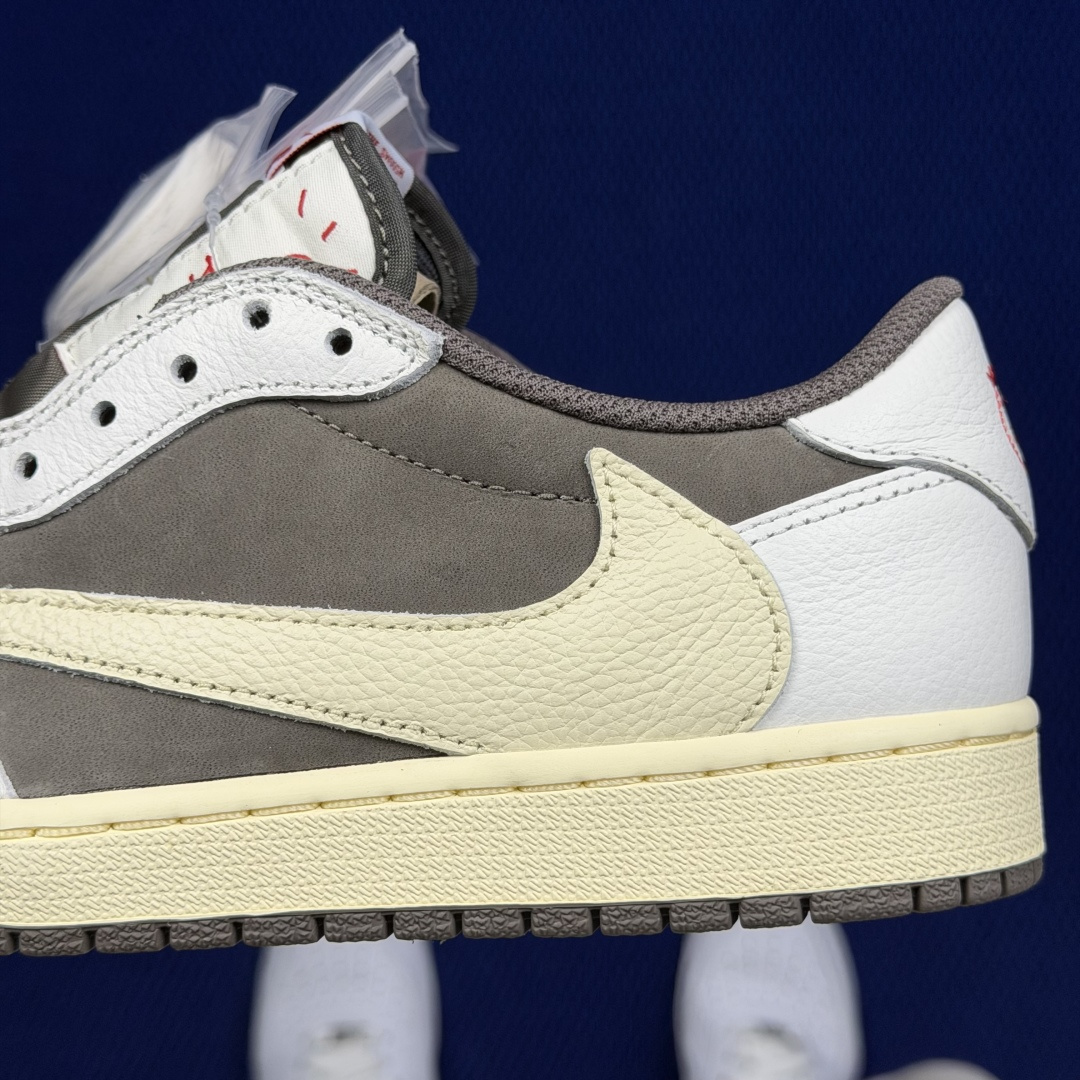 【DG2.0】aj1倒钩低帮白棕 Travis Scott x Jordan Air Jordan 1 