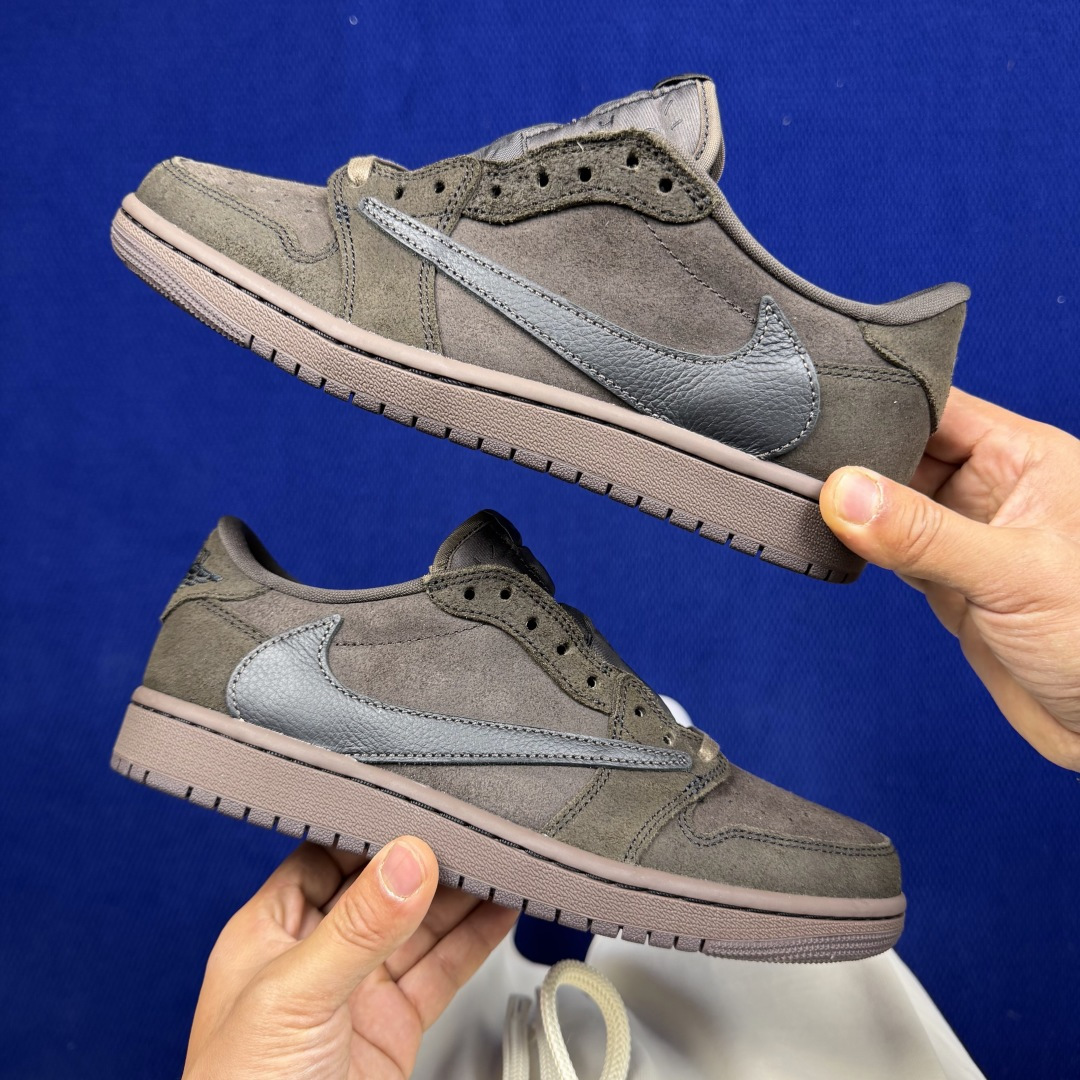 【DG2.0】aj1倒钩低帮丝绒摩卡 Travis Scott x Jordan Air Jordan 