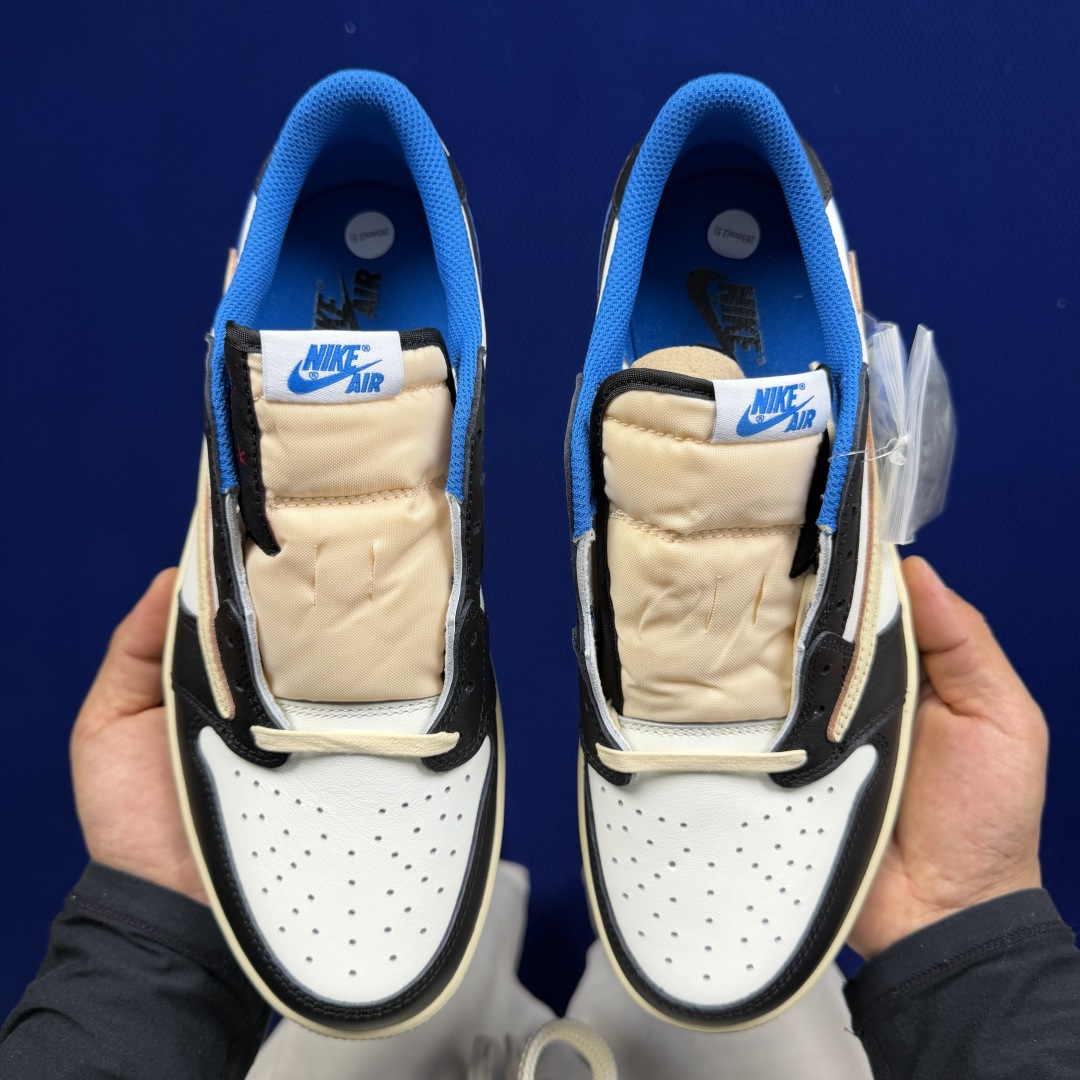 【DG2.0】aj1倒钩低帮三方联名闪电⚡️Travis Scott x Fragment Design