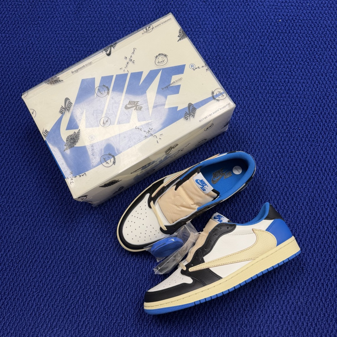 【DG2.0】aj1倒钩低帮三方联名闪电⚡️Travis Scott x Fragment Design