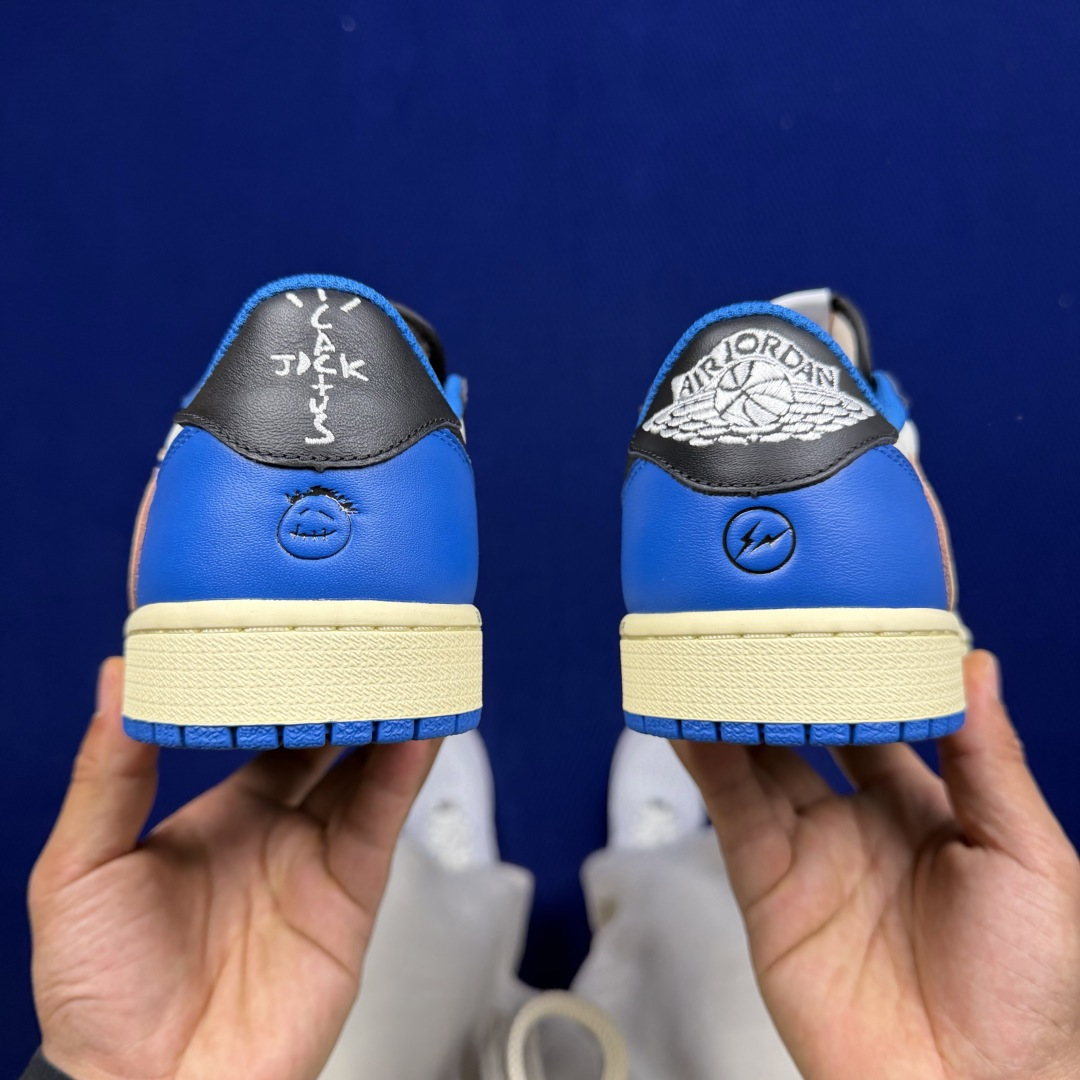 【DG2.0】aj1倒钩低帮三方联名闪电⚡️Travis Scott x Fragment Design