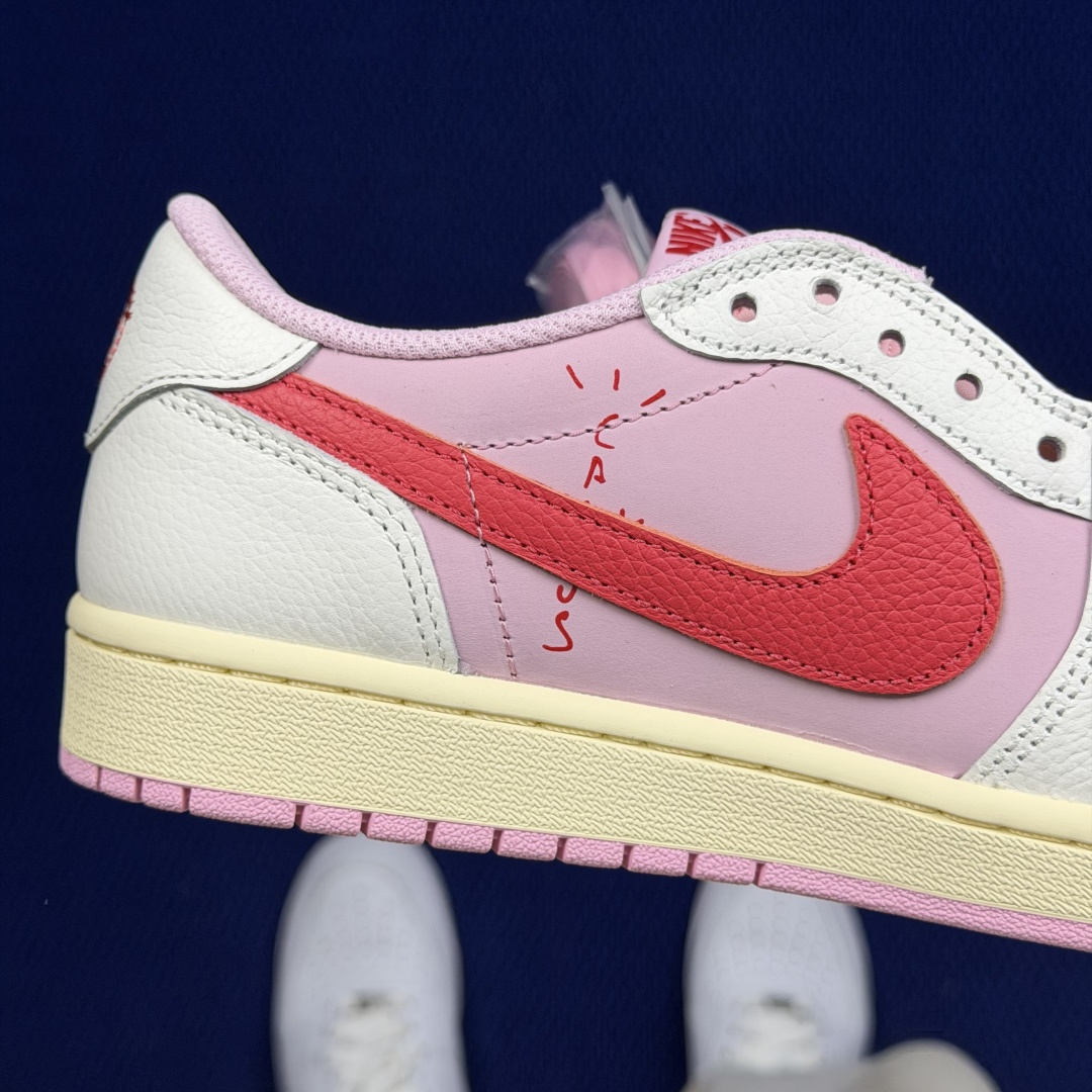 【DG2.0】aj1倒钩低帮粉色 Travis Scott x Jordan Air Jordan 1 