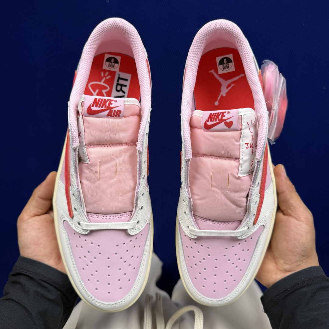 【DG2.0】aj1倒钩低帮粉色 Travis Scott x Jordan Air Jordan 1 