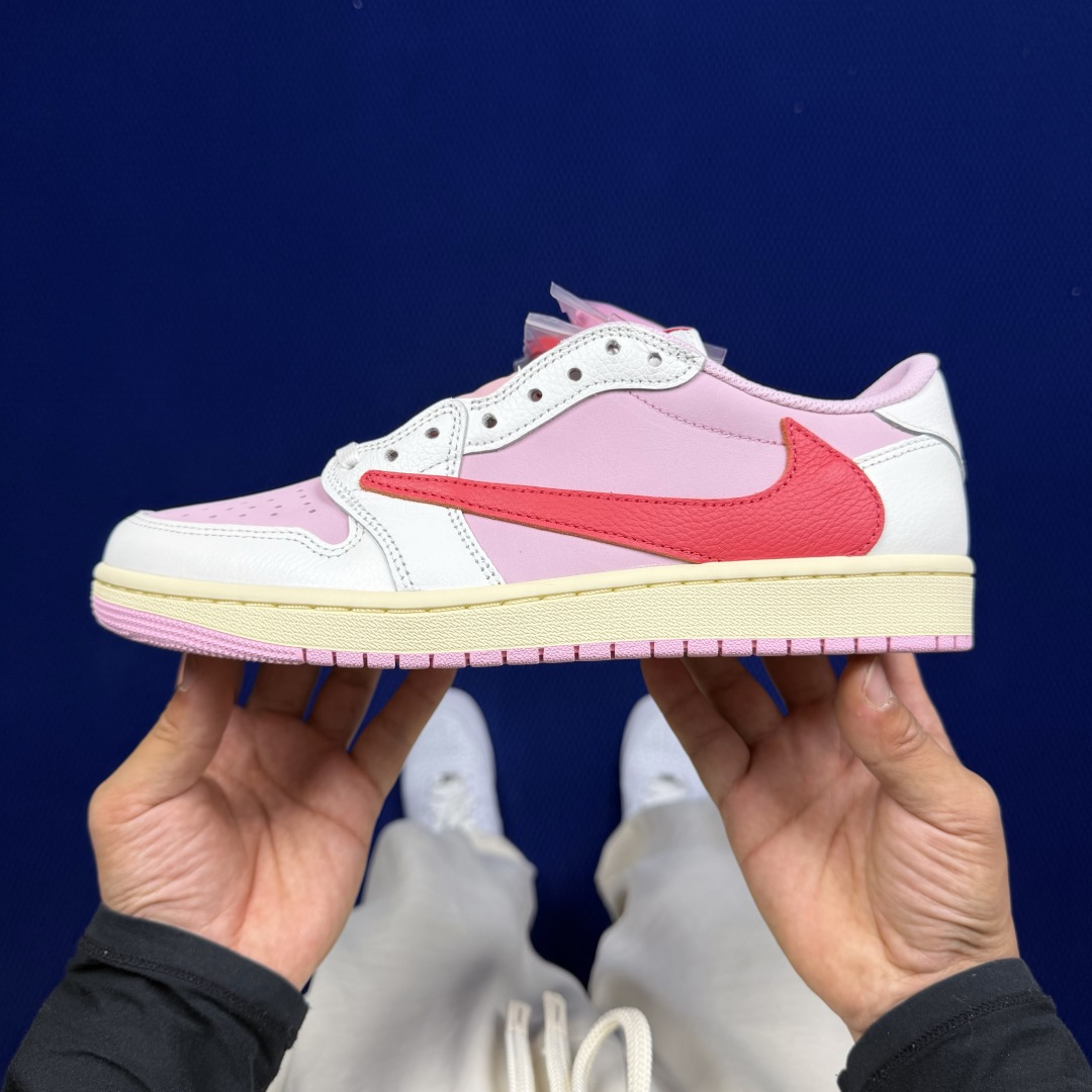 【DG2.0】aj1倒钩低帮粉色 Travis Scott x Jordan Air Jordan 1 