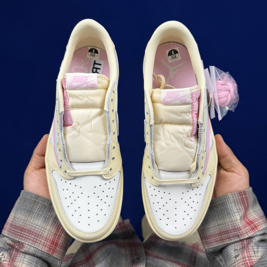 【DG2.0】aj1倒钩低帮亲友限定粉色 Travis Scott x Jordan Air Jorda