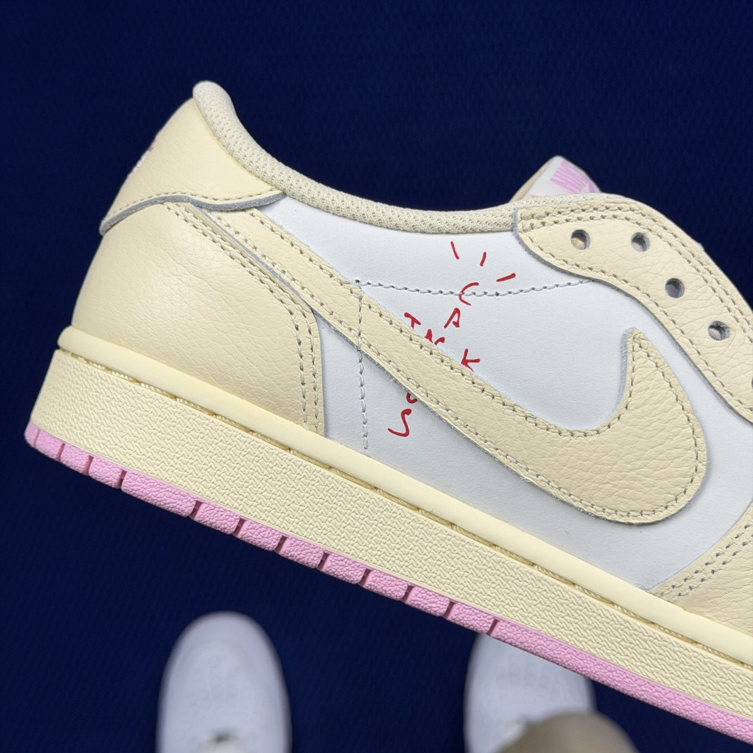 【DG2.0】aj1倒钩低帮亲友限定粉色 Travis Scott x Jordan Air Jorda