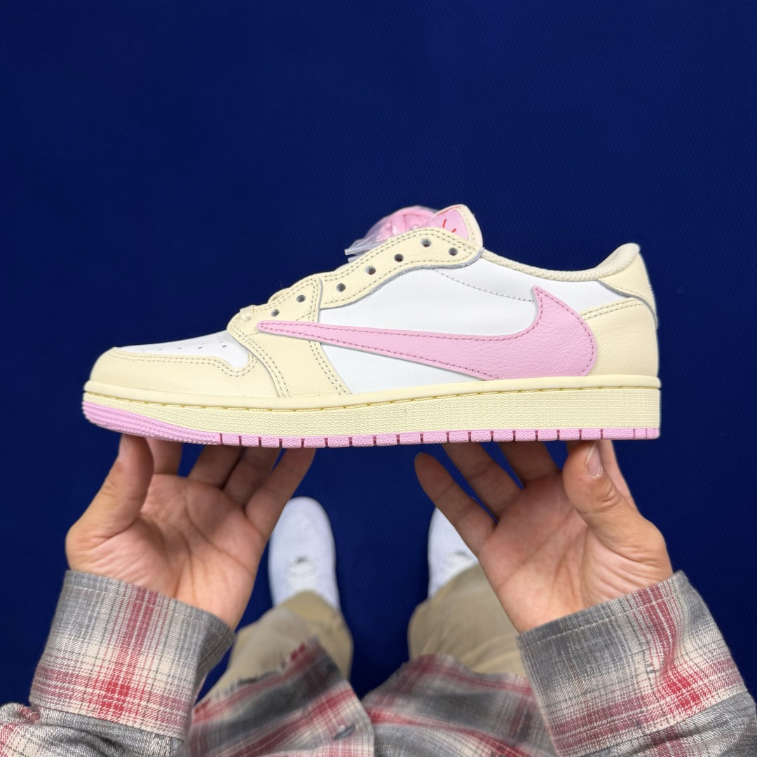 【DG2.0】aj1倒钩低帮亲友限定粉色 Travis Scott x Jordan Air Jorda