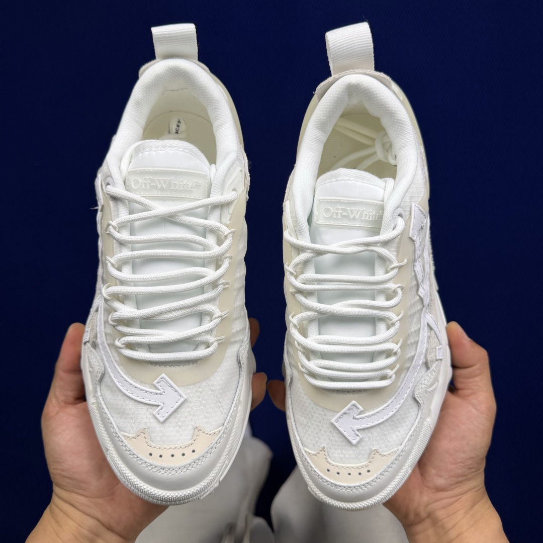 OW解构跑步鞋 OFF-WHITE ODSY -2000老爹风第21色:白米高端产物 原鞋购入 细节拉满
