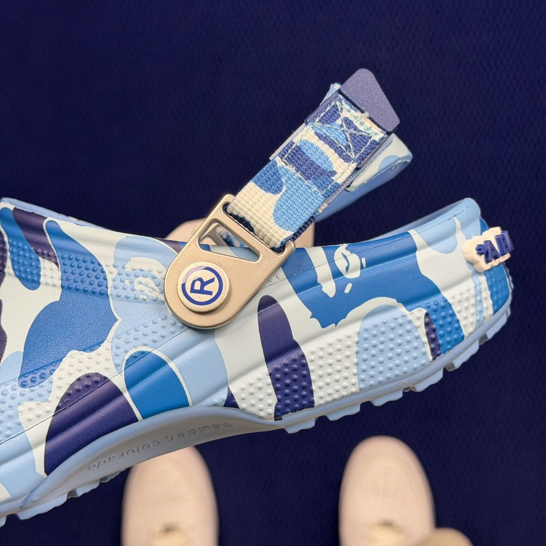 BAPE x Crocs卡骆驰 洞洞鞋联名4色东莞原厂出品，拼标过验！欢迎对比，顶级品质区别市面通货！同