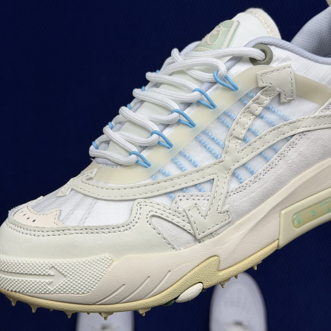 OW解构跑步鞋 OFF-WHITE ODSY -2000老爹风高端产物 原鞋购入 细节拉满 ①由全新磨具