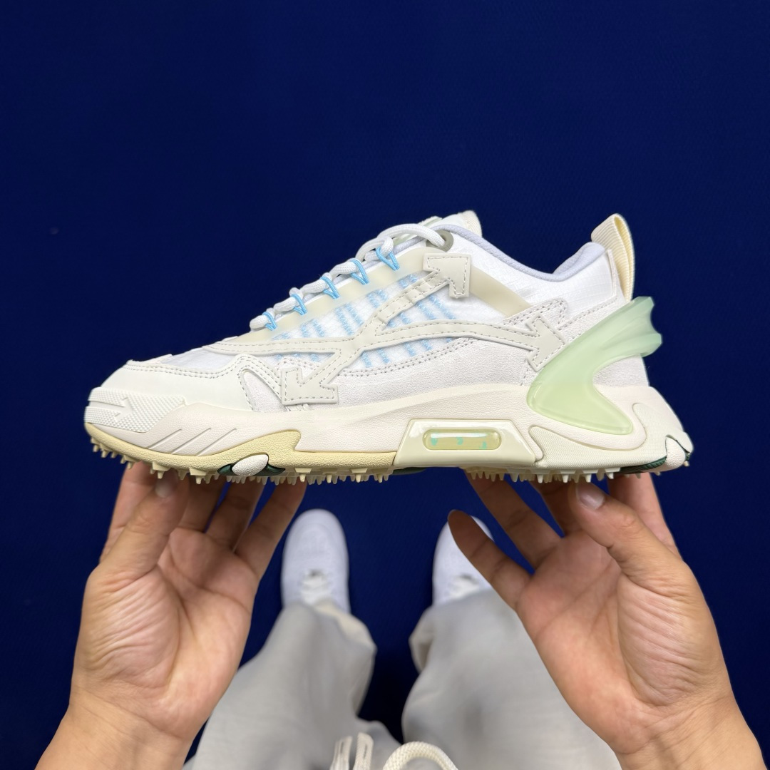 OW解构跑步鞋 OFF-WHITE ODSY -2000老爹风高端产物 原鞋购入 细节拉满 ①由全新磨具