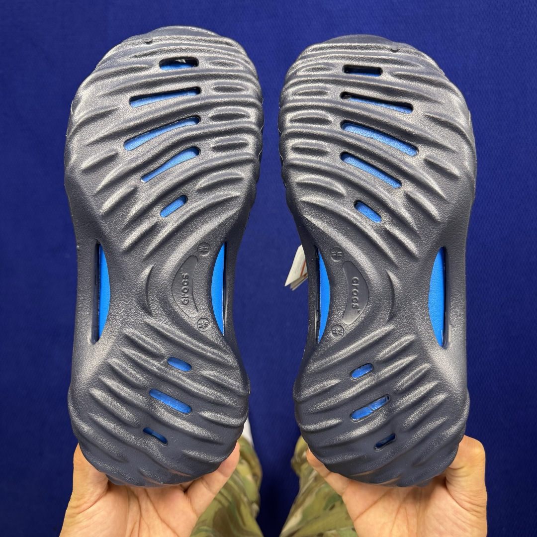 Crocs卡骆驰 洞洞鞋 旋风波波第10色原厂数据复模，双层注塑旋风波波-蓝 尺码：M7-M11 / 3