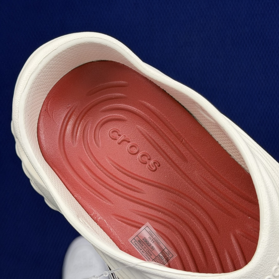 Crocs卡骆驰 洞洞鞋 旋风波波第13色原厂数据复模，双层注塑旋风波波-白红 尺码：M7-M11 / 