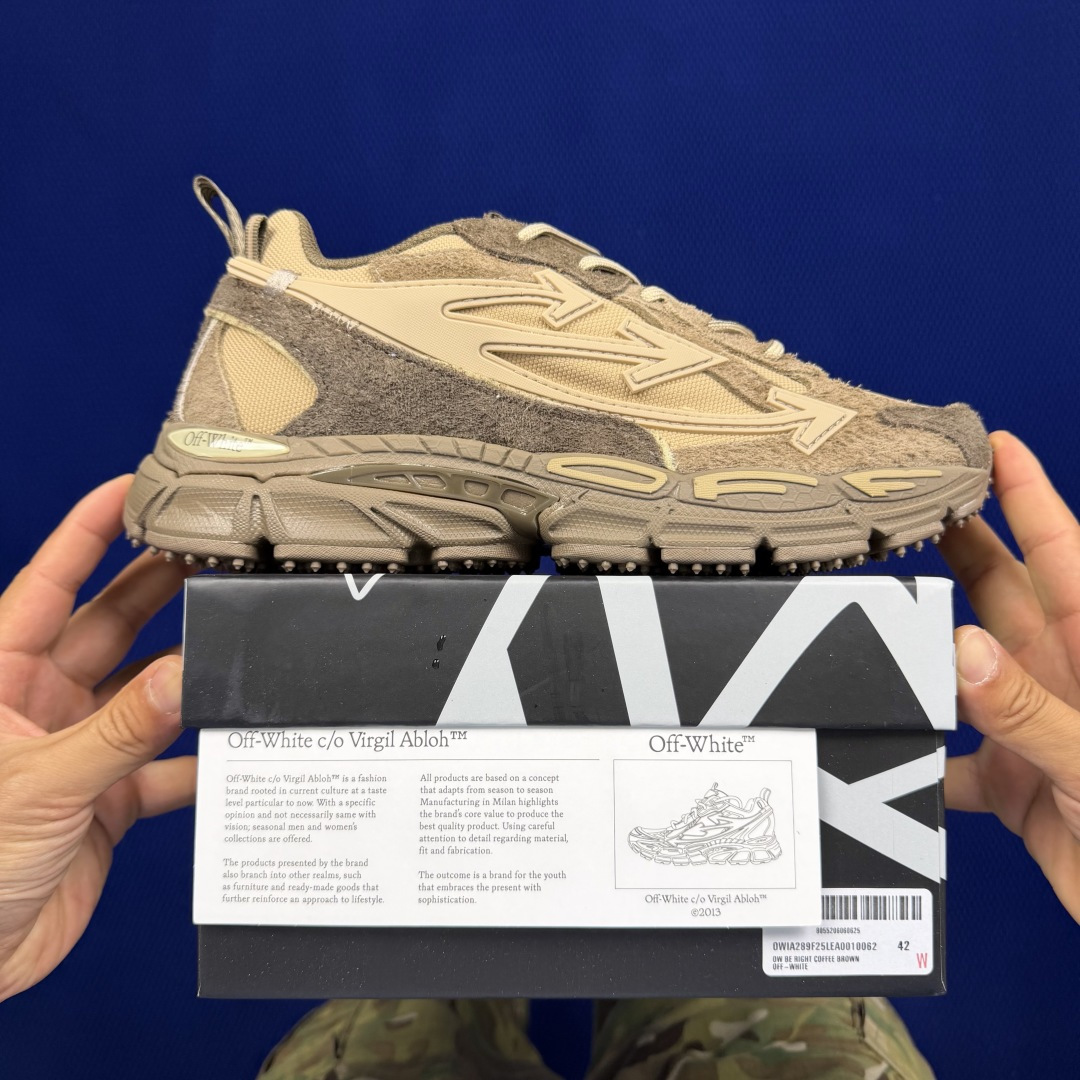 OW解构休闲跑鞋/复古老爹鞋 第51色！OFF-WHITE Be Right Back 工艺很复杂！尺码
