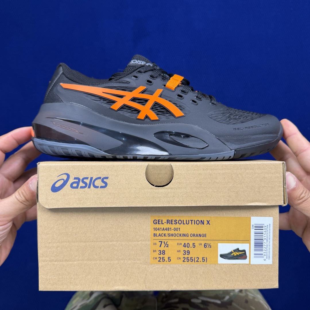 亚瑟士ASICS X10网球鞋，共22色‼️GEL-RESOLUTION X10 第2色:黑橙外贸爆款，