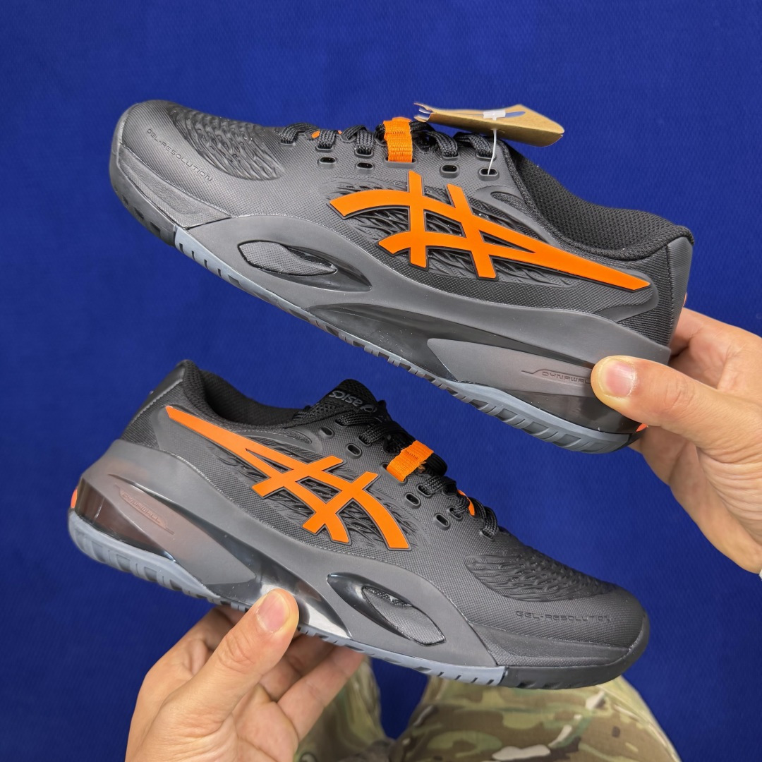 亚瑟士ASICS X10网球鞋，共22色‼️GEL-RESOLUTION X10 第2色:黑橙外贸爆款，