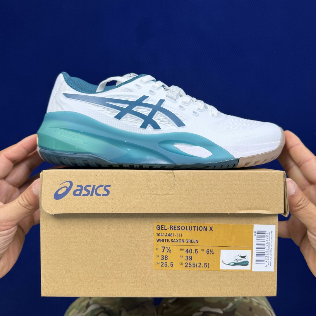 亚瑟士ASICS X10网球鞋，共22色‼️GEL-RESOLUTION X10 第7色:白绿外贸爆款，