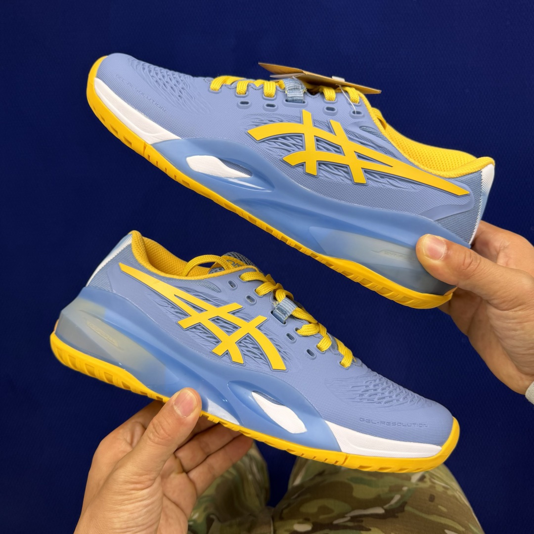 亚瑟士ASICS X10网球鞋，共22色‼️GEL-RESOLUTION X10 第17色:蓝黄外贸爆款