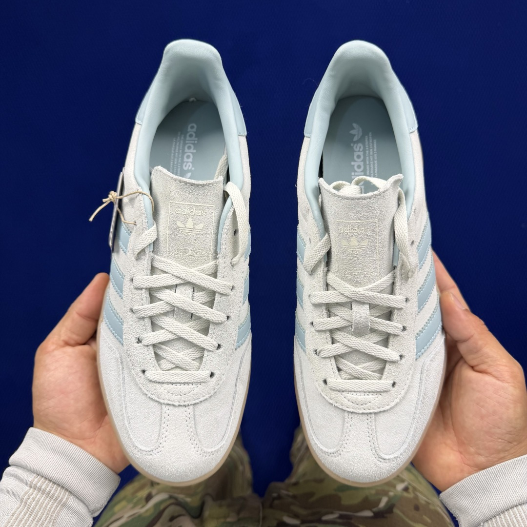 XJ版 极致性价比！阿迪T字德训鞋：亚麻绿Adidas/阿迪达斯 Gazelle 桑巴板鞋samba二代