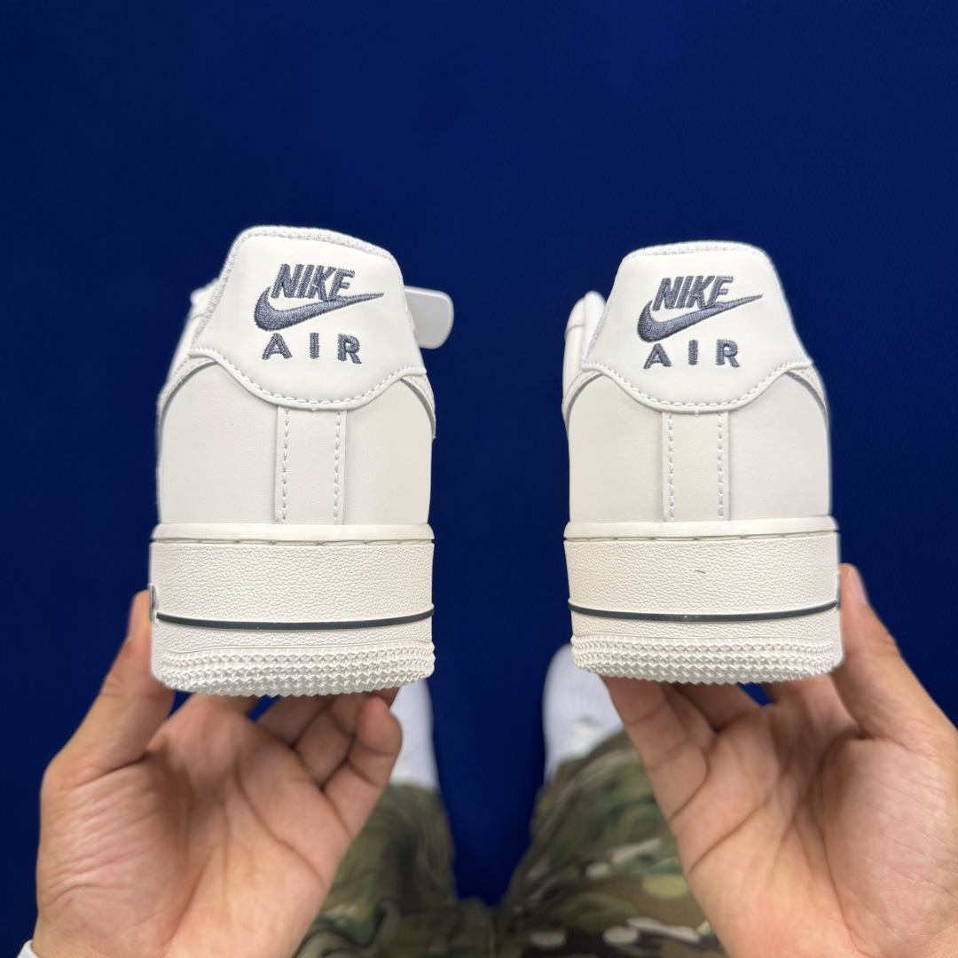 3A空军！第633色：织物无烟煤灰Nike Air Force 1 Low百分百原鞋开发！PT市场真正匠