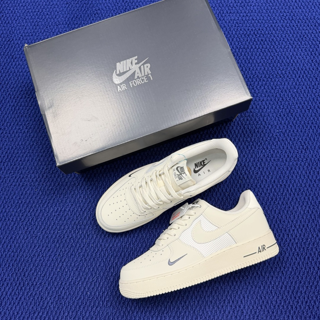 3A空军！第633色：织物无烟煤灰Nike Air Force 1 Low百分百原鞋开发！PT市场真正匠