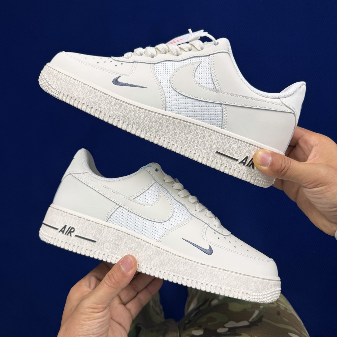 3A空军！第633色：织物无烟煤灰Nike Air Force 1 Low百分百原鞋开发！PT市场真正匠