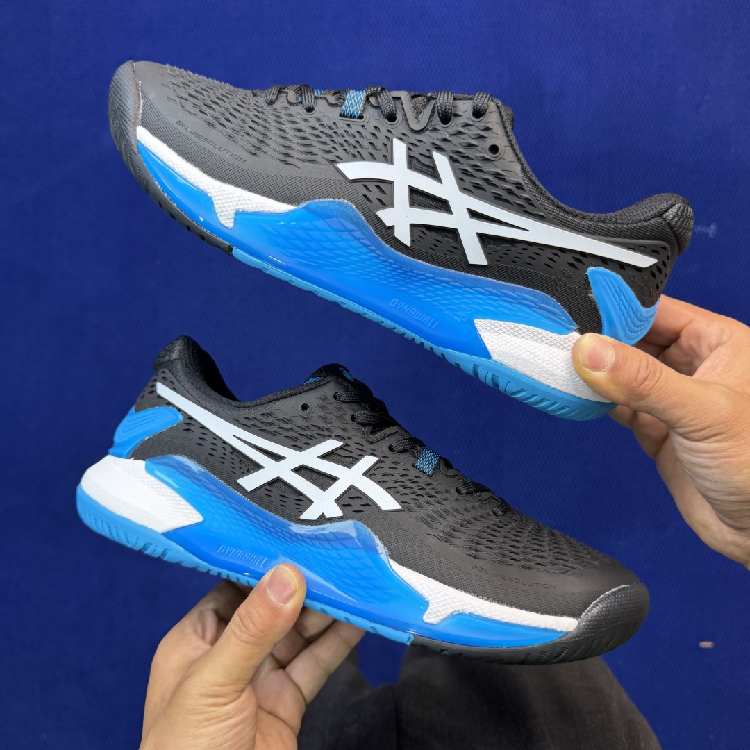 亚瑟士ASICS 9代网球鞋，共22色‼️GEL-RESOLUTION 9 第2色:黑蓝外贸爆款，现货补