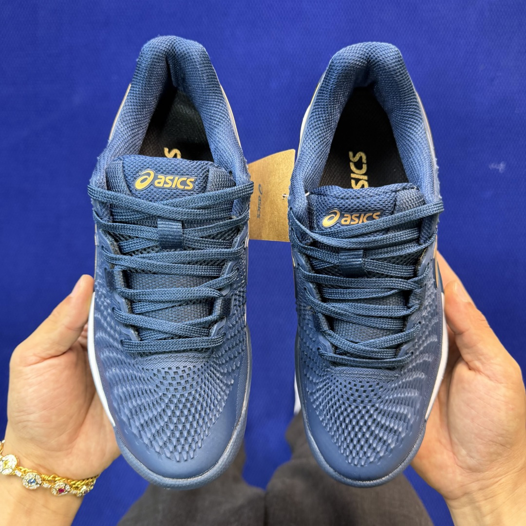 亚瑟士ASICS 9代网球鞋，共22色‼️GEL-RESOLUTION 9 第7色:深蓝金外贸爆款，现货