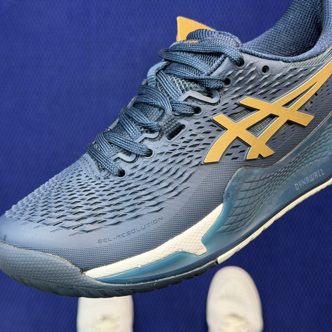亚瑟士ASICS 9代网球鞋，共22色‼️GEL-RESOLUTION 9 第7色:深蓝金外贸爆款，现货