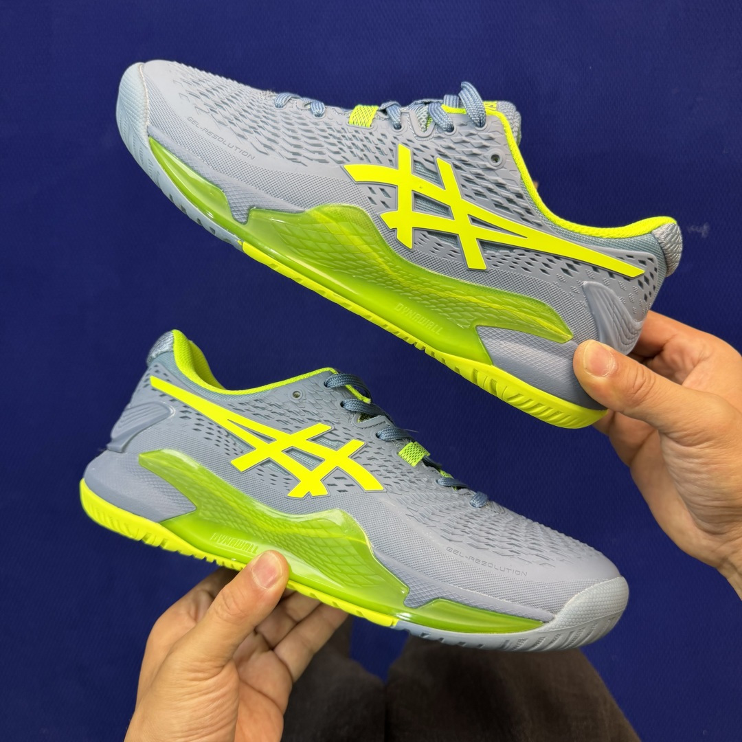 亚瑟士ASICS 9代网球鞋，共22色‼️GEL-RESOLUTION 9 第3色:蓝绿外贸爆款，现货补
