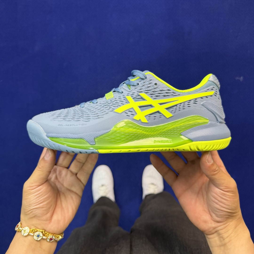亚瑟士ASICS 9代网球鞋，共22色‼️GEL-RESOLUTION 9 第3色:蓝绿外贸爆款，现货补