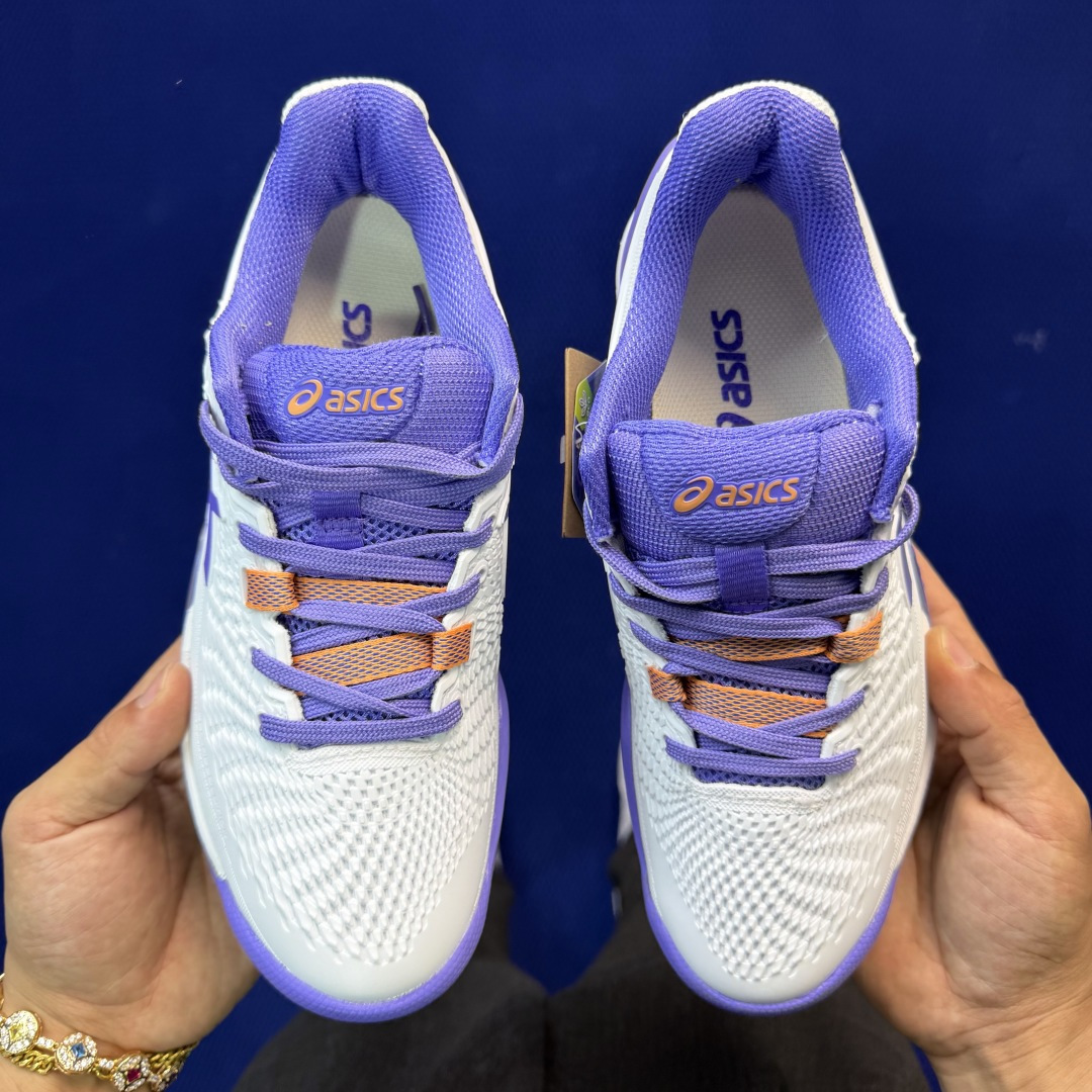 亚瑟士ASICS 9代网球鞋，共22色‼️GEL-RESOLUTION 9 第4色:白紫外贸爆款，现货补
