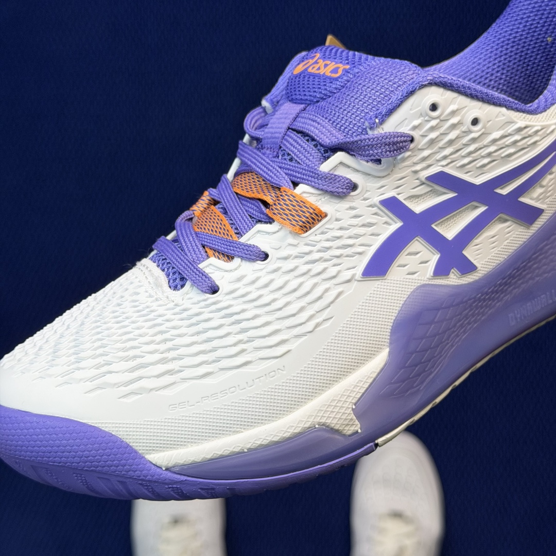 亚瑟士ASICS 9代网球鞋，共22色‼️GEL-RESOLUTION 9 第4色:白紫外贸爆款，现货补