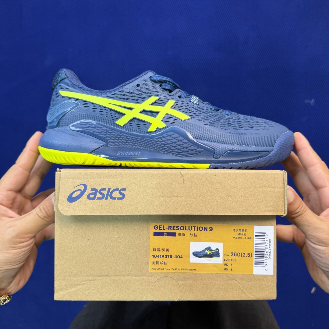 亚瑟士ASICS 9代网球鞋，共22色‼️GEL-RESOLUTION 9 第8色:蓝黄外贸爆款，现货补